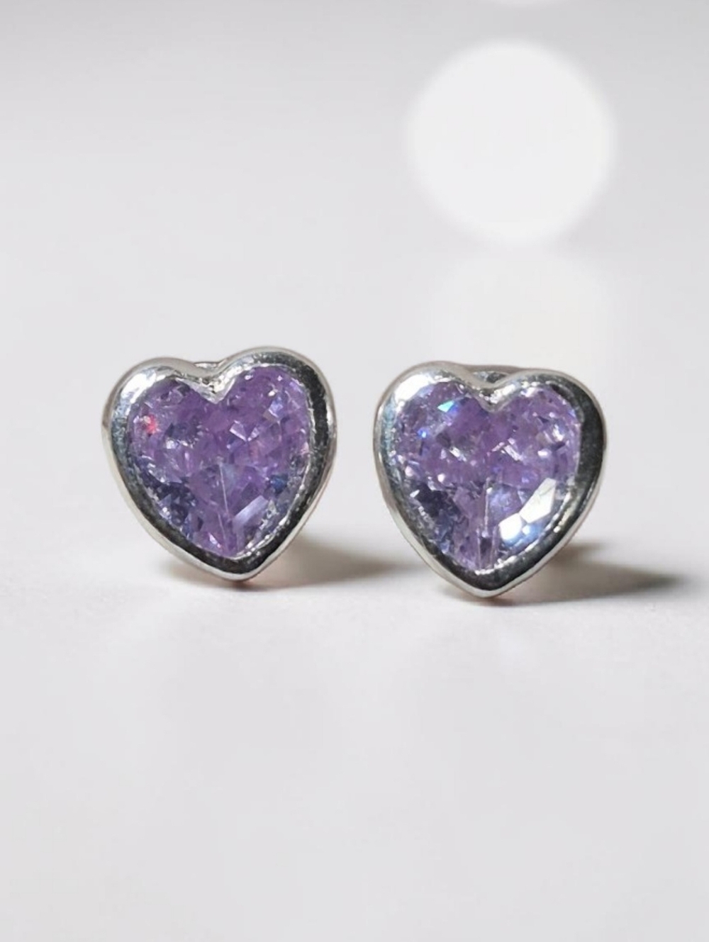 925 sterling silver from Taxco, Mexico.Classic heart-shaped stud earrings